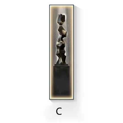 Lampada da Parete a LED Moderna di Lusso, Decorazione per Ingresso, Quadro Sottile da Parete, Lampada da Corridoio di Alta Gamma