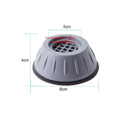 4/8/12 pezzi piedini antivibranti cuscinetti per lavatrice silenziosi cuscinetti per gambe in gomma asciugatrice base universale fissa antiscivolo pad accessori