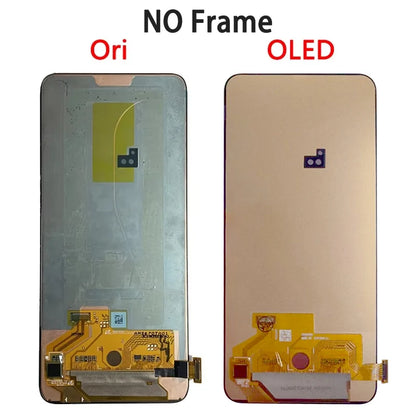 Display LCD Super AMOLED per Samsung A80 A805 A805F, gruppo digitalizzatore touchscreen con sensore di impronte digitali per Samsung A90 LCD