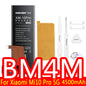 NOHON Batteria Per Xiaomi Mi 10 9 8 11T Pro 10T 11 Lite 12 12S 12X 13 6 5 MAX MIX 4 3 2 2S BM4R BM53 BM55 BM58 BM59 BP42 Batteria