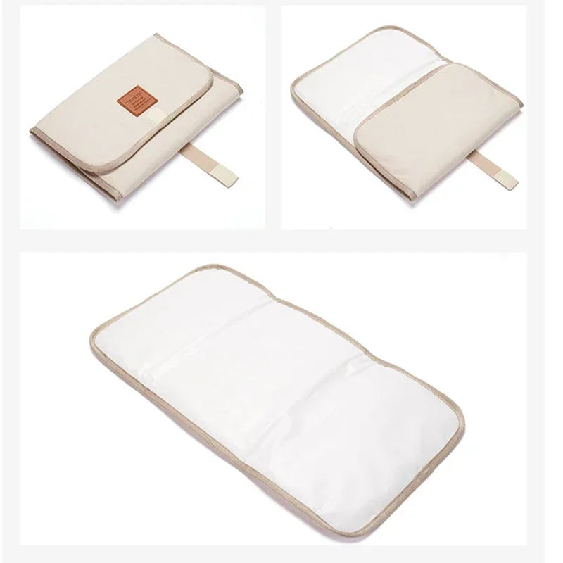 Tappetino per fasciatoio per pannolini Tappetino da gioco per cambio da pavimento impermeabile Tappetino da gioco per bambini portatile pieghevole lavabile compatto da viaggio