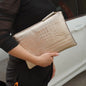 Borsa Clutch da Donna in Pelle PU Effetto Coccodrillo, Pochette da Sera a Busta, Nuova Collezione 2026, Borsa a Mano Femminile, Pochette da Donna