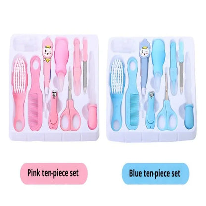 Set di 13 Pezzi per la Cura del Bambino, Kit Portatile per Toelettatura e Cura delle Unghie