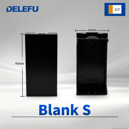 DELEFU Modulo Presa Combinabile Tipo-C Brasile - Uso Domestico - Nero - Assemblaggio Fai-da-te - Presa con Interruttore per Ricarica Rapida USB Tipo-C