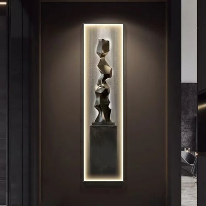 Lampada da Parete a LED Moderna di Lusso, Decorazione per Ingresso, Quadro Sottile da Parete, Lampada da Corridoio di Alta Gamma