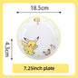 Set di Stoviglie in Ceramica Pokemon SHUNXIANG, Ciotole e Piatti con Motivi Cartoon, Set per Cena, Insalata e Pasta, Adatti al Microonde