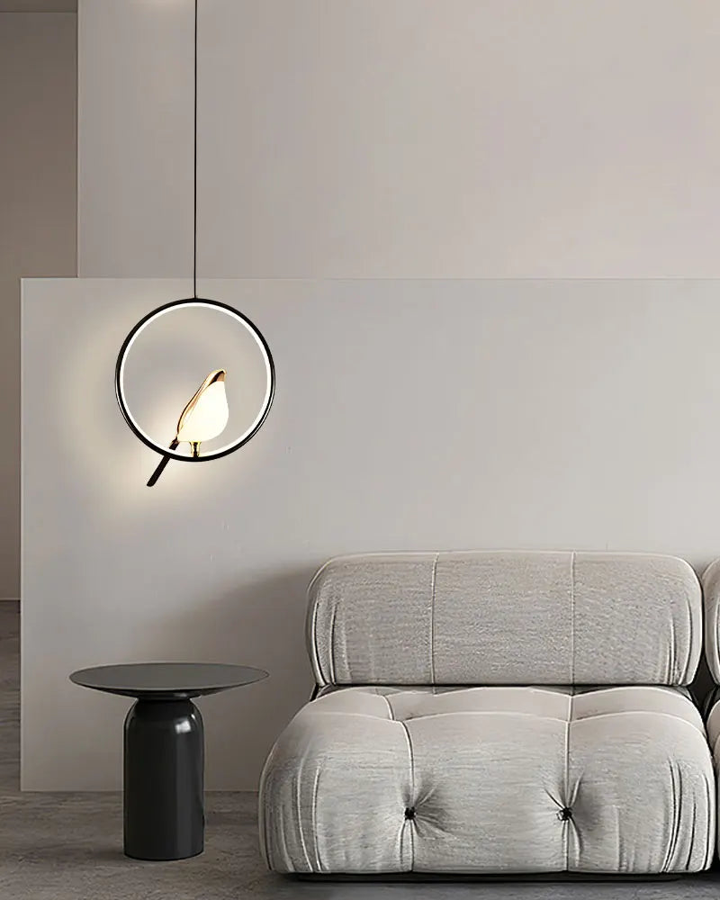 Lampade a sospensione a LED per uccelli gazza girevoli per interni per sala da pranzo AC85-265V Lampade a sospensione per camera da letto sospese con cavo da 1,5 m