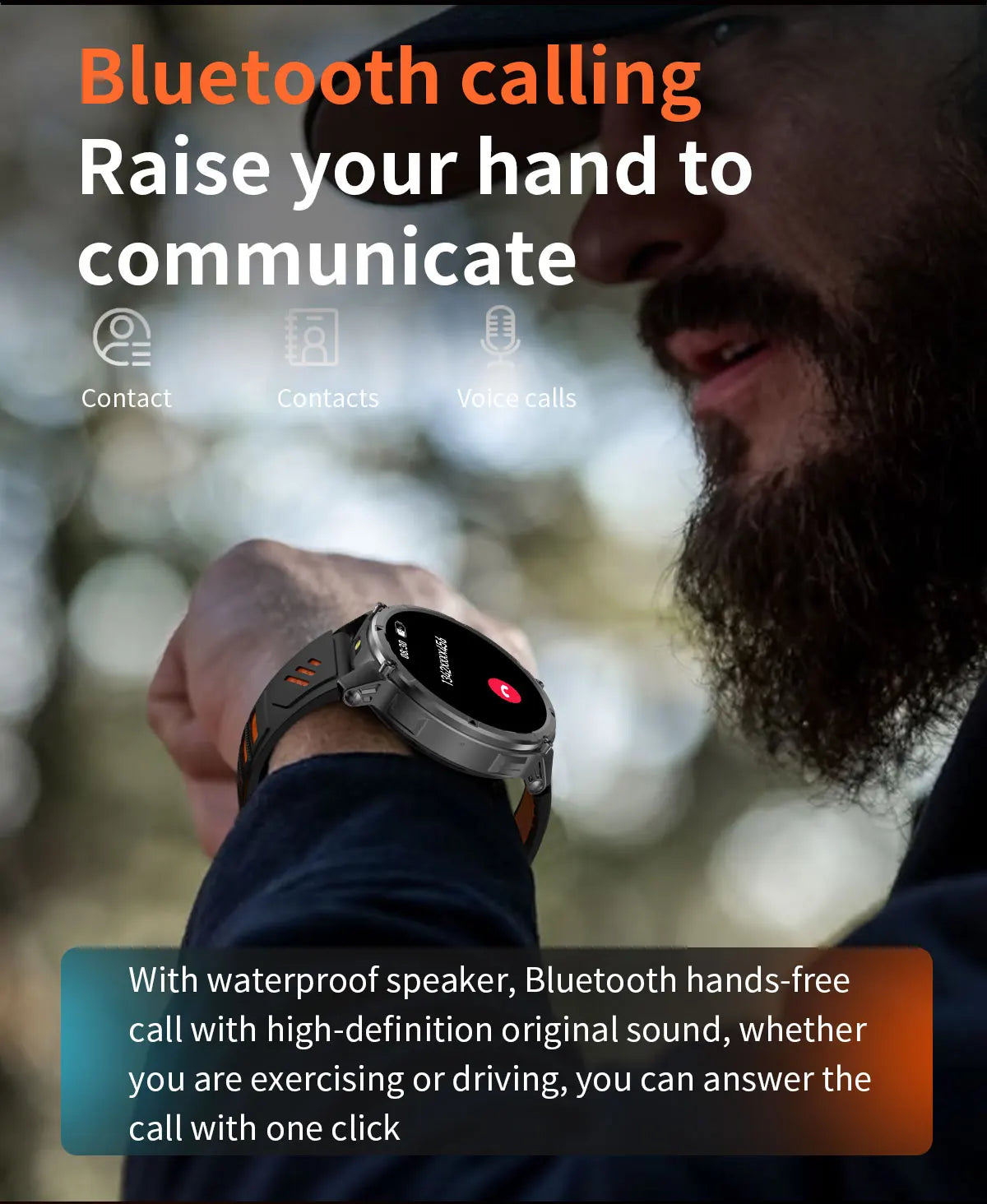 Nuovo Smartwatch T-REX3 Ultra con Batteria da 1100mAh, Impermeabile 10ATM, GPS, Bussola, Torcia, Display AMOLED HD da 1.7'', Chiamate, Orologio Sportivo Intelligente per Uomo