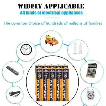 Batteria usa e getta in zinco al carbonio AAA da 1,5 V ad alta potenza e lunga durata - per giocattoli, telecomando, tastiera/mouse, torce elettriche, rasoi