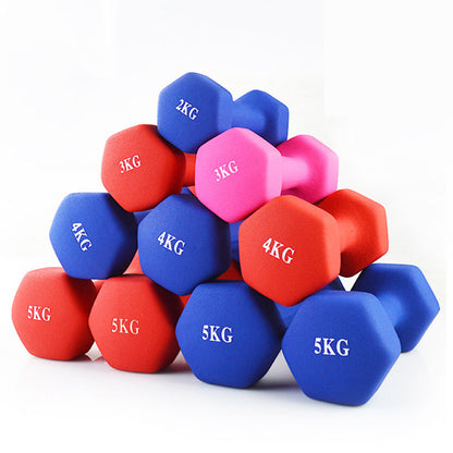 Manubri da donna da 1/2/3/4 kg attrezzature per la casa fitness bilanciere attrezzature in ghisa solida per il dimagrimento del braccio yoga e la perdita di peso