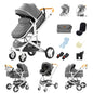 Passeggino 3 in 1 Passeggino multifunzionale Facile da viaggio pieghevole Seggiolino di sicurezza per carrozzina portatile Standard UE Spedizione gratuita