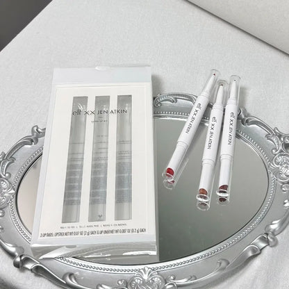 Blush Liquido e in Polvere Multifunzionale Hot Elf Brand per Labbra e Guance, Stick per Trucco e Set Rossetto a Doppia Punta, Cosmetici