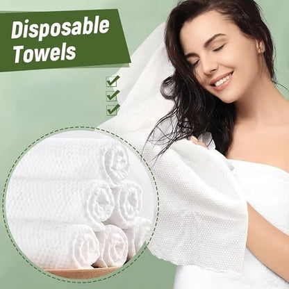 Confezione multipla di asciugamani monouso in tessuto spesso, 16 pezzi, asciugamani igienici per saloni di bellezza, parrucchieri, centri benessere e hotel.