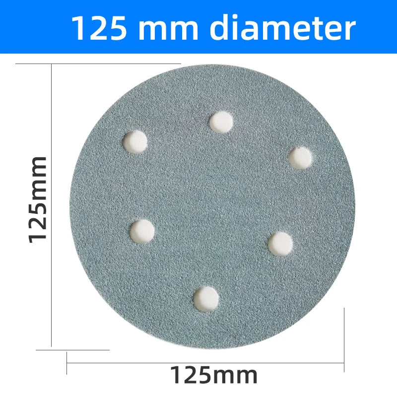 Disco Abrasivo da 5 Pollici a 6 Fori P80-400 per Levigatrice a Secco FESTOOL - Pad Lucidante Durevole