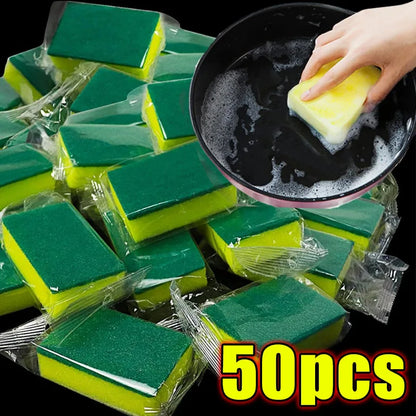 100/1 pz Cucina Lavapiatti Spugna Morbida Assorbente Pulito Strofinare Pentola Ruggine Spugnetta Rimozione Kit Spazzola Per La Pulizia Della Casa spugna
