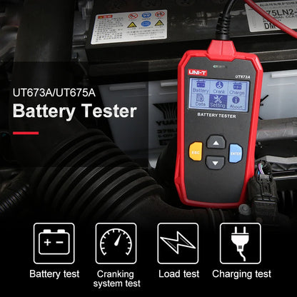 UNI-T UT673A UT675A Tester per batteria automobilistica controllore digitale con stampante Tester di carico per batteria per auto professionale 12V 24V