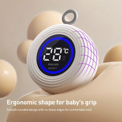 Termometro Digitale Philips Avent per Misurare la Temperatura dell'Acqua, Lettura Rapida in 5s, Ricaricabile USB, Misuratore di Temperatura Galleggiante