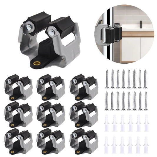 12 pezzi supporto per scopa e scopa supporto per scopa per montaggio a parete clip per impugnatura supporto per giardino a parete accessori per il bagno della cucina