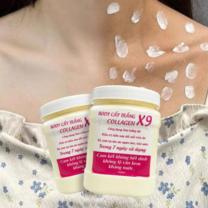 2026 NUOVA Lozione Corpo Idratante al Collagene X9, Formula Leggera Non Grassa e Senza Oli, Crema Rivitalizzante e Nutriente per la Cura della Pelle del Corpo
