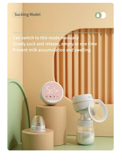 MAMIJOY Tiralatte elettrico portatile USB ricaricabile Silenzioso Estrattore di latte portatile Mungitore automatico Comfort Allattamento al seno