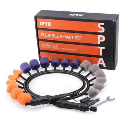 Set di Sfere Lucidanti Flessibili SPTA Mini con Tamburi Conici e Cilindrici per Dettagli Auto e Lucidatura in Spazi Ristretti