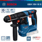 Trapani Bosch GBH 18V-18 / GBH18V-18X, pronti per l'uso in cantiere, con impugnatura ausiliaria ergonomica per un utilizzo controllato e senza fatica