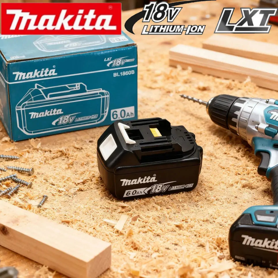 Batteria Originale Makita BL1850 18V 6Ah Compatibile con BL1830 BL1860 BL1850B - Batteria per Utensili a Batteria da 18 Volt