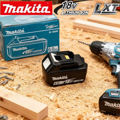 Batteria Originale Makita BL1850 18V 6Ah Compatibile con BL1830 BL1860 BL1850B - Batteria per Utensili a Batteria da 18 Volt