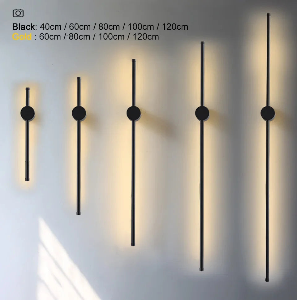 Lampada da parete moderna a LED 350 ° Lampada da parete lunga con rotazione Lampada da parete per camera da letto Soggiorno TV Divano Sfondo Apparecchio di illuminazione per interni