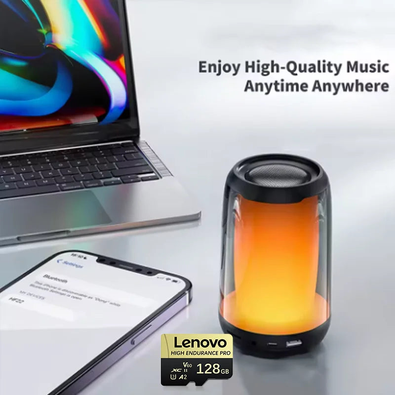 Scheda di memoria Lenovo 64GB 128GB 512GB 1TB Micro SD Classe 10 TF con adattatore SD per smartphone e dash cam