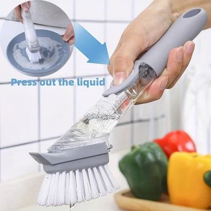 Nuovo set di bacchette per piatti Sapone antigraffio Spazzola per piatti Scrubber Spugna per pulizia cucina Spazzola per pulizia per pentole Piatti Lavello Viene