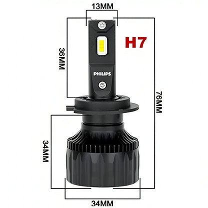 Philips LED H7 Faro 12V/24V 4200K 5700K 6000K 6500K Bianco brillante Faro automatico Lampade a LED,