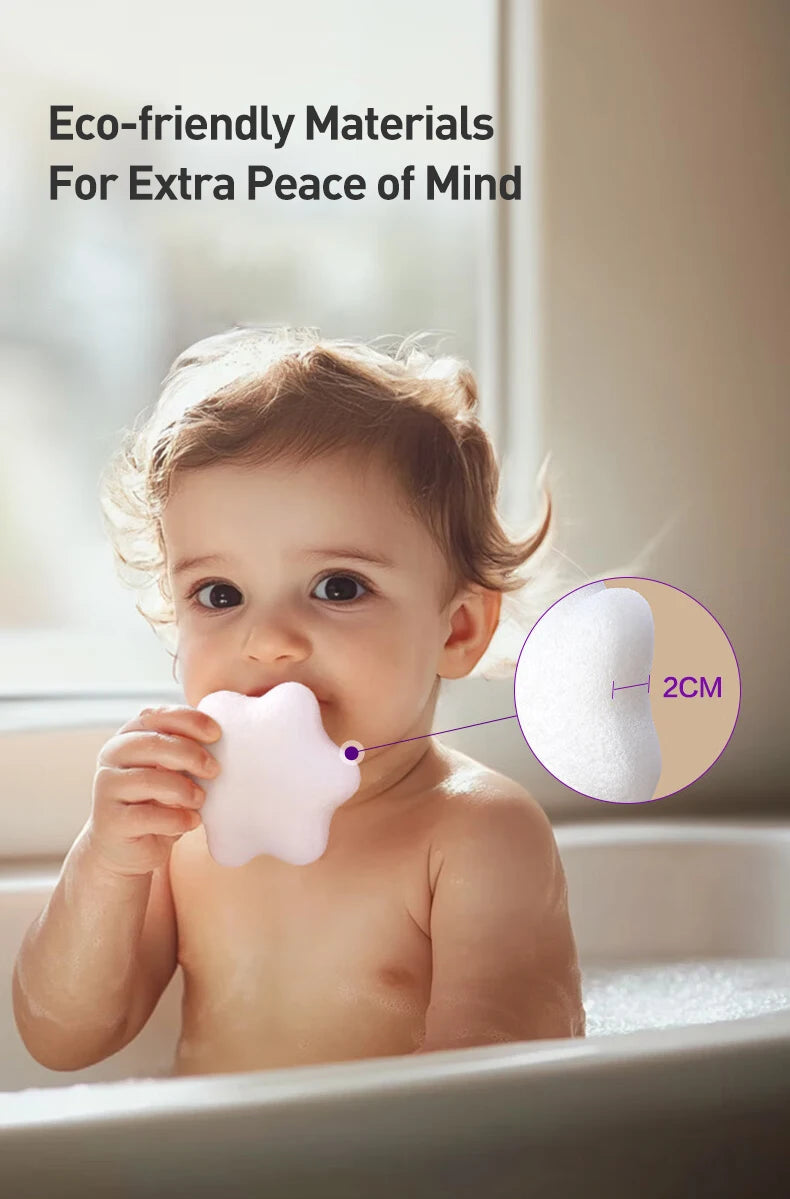 Philips AVENT Spugna da Bagno per Neonati in Konjac, Materiale Vegetale Naturale, Spugna Morbida per la Pulizia della Pelle Delicata dei Neonati