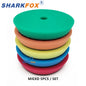 Kit di spugne lucidanti Sharkfox da 5 pollici (125 mm)/6 pollici (150 mm) per lucidatrice per auto, disco lucidante in schiuma.
