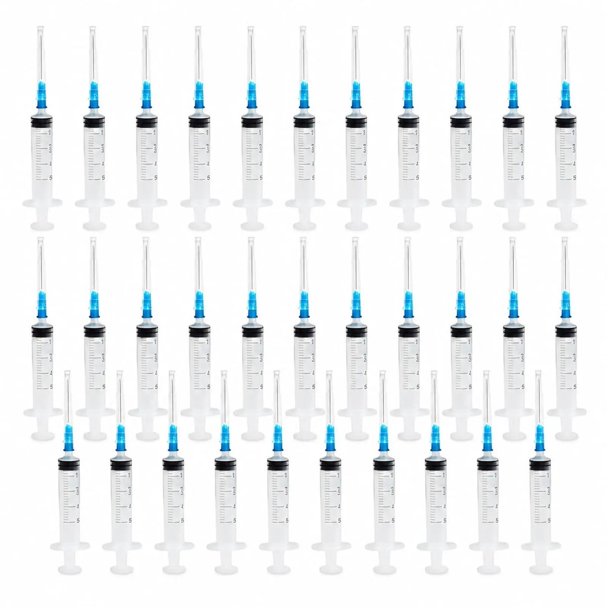 30PZ 5ml Siringhe in plastica riutilizzabili, Siringa Dosatrice per Alimentazione Piccoli Animali Domestici, Pittura Artistica, Colla Applicatore