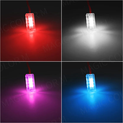 Luci per pozzetti a LED per auto per Tesla Model 3 YSX Illuminazione a LED per interni ultraluminosi Lampada decorativa per pozzanghera per porta da pavimento