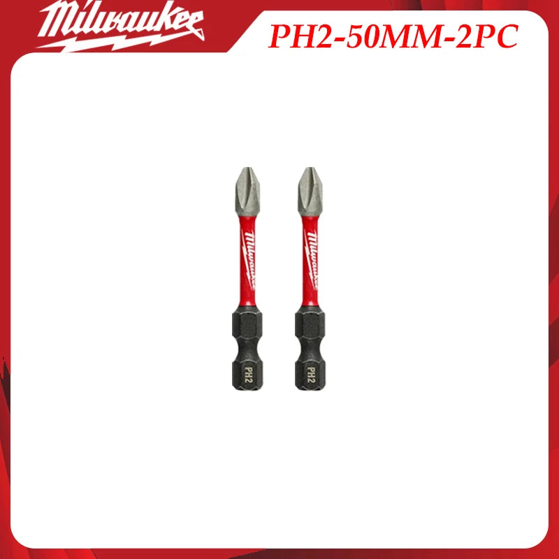 Kit di Punte per Trapano a Impatto Milwaukee Heavy-Duty, Attacchi Esagonali da 1/4", Punte Magnetiche Organizzate in Custodia Portatile