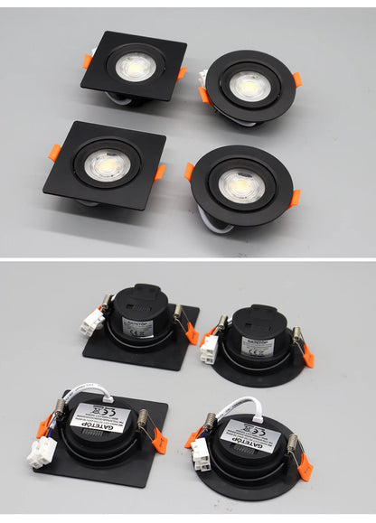 Faretto Orientabile 7W con Regolazione Colore 3000K 4000K 6000K, Illuminazione CCT 7W, Sostituzione Downlight per Illuminazione Direzionale Domestica (1-10 Pezzi)