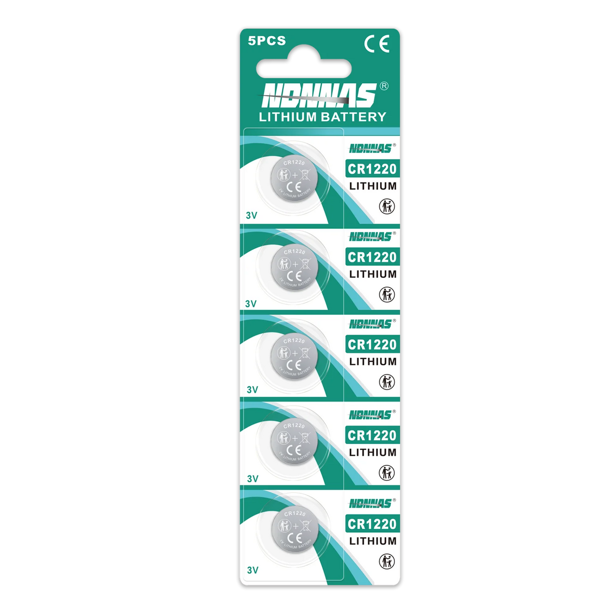 Nuove batterie CR1220 ad alta capacità da 2-50 pezzi - Batteria al litio 1220 a bottone da 3 V per orologi dispositivi sanitari Calcolatrice ecc.
