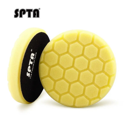 SPTA 1PC 3"(80mm)/5"(125mm)/6"(150mm) Spugna esagonale per lucidatura tamponi per lucidatura per lucidatrice per auto DA/RO/GA