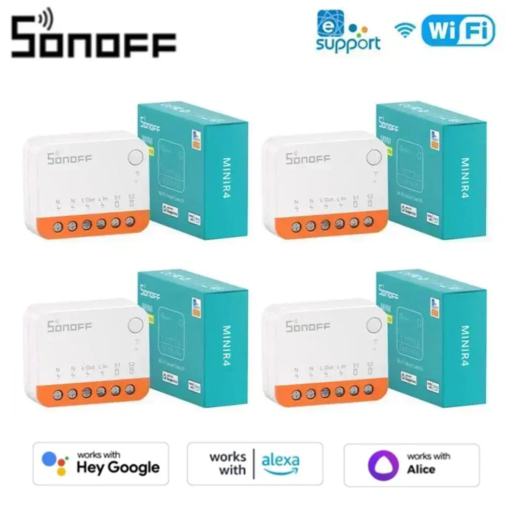 Sonoff Mini R4 Extreme Sonoff Minir4 Wifi Smart Switch Mini Sonoff R4 Telecomando a 2 vie Relè di staccare Smart Home Modlue