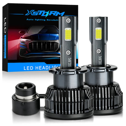 Fari LED XSTORM D1S Canbus 60000LM 300W D2S D3S D4S per Auto con Ventola, Lampade Turbo Auto 6000K 12V 36V Plug&Play