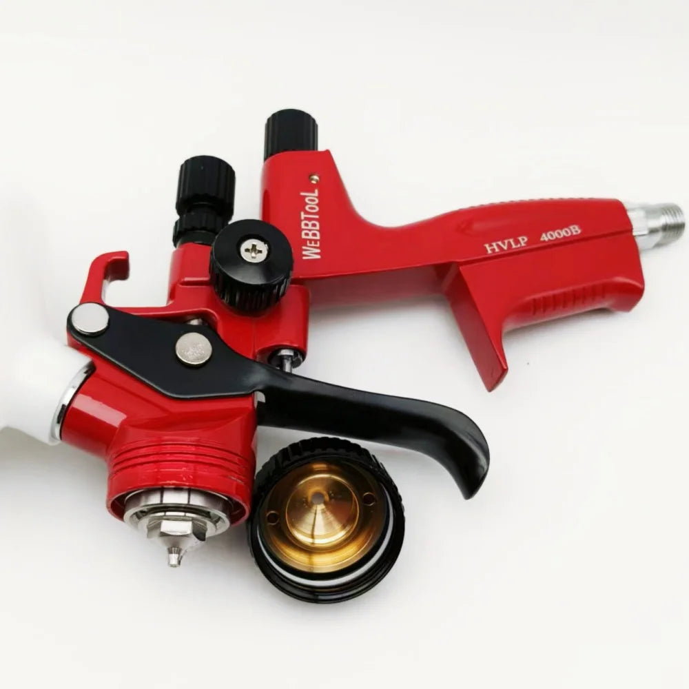 Pistola a spruzzo per vernice 4000B HVLP Ugello da 1,3 mm Pistola per strumenti a spruzzo ad alta atomizzazione per auto per spruzzatura professionale