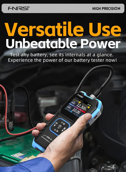 FNIRSI HRM-10 Tester di resistenza interna di tensione della batteria 18650 Tester di condensatori per batterie per auto con piombo al litio acido AC ad alta precisione