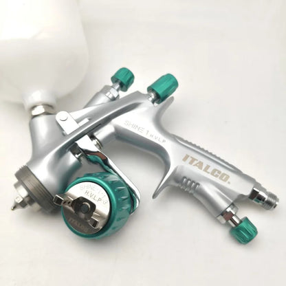 Pistola a spruzzo per vernice originale HVLP SHINE 1 Vernice a base d'acqua 1,3 mm ITALCO Pistole per vernice spray di alta qualità per aerografo per automobili