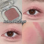 Palette Ombretto Monocromatico Rosso Marrone, Eyeliner in Polvere, Rosso Corallo Opaco Setoso, Eyeliner Effetto Baco, Impermeabile, Trucco Aegyo-sal