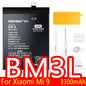 NOHON Batteria Per Xiaomi Mi 10 9 8 11T Pro 10T 11 Lite 12 12S 12X 13 6 5 MAX MIX 4 3 2 2S BM4R BM53 BM55 BM58 BM59 BP42 Batteria