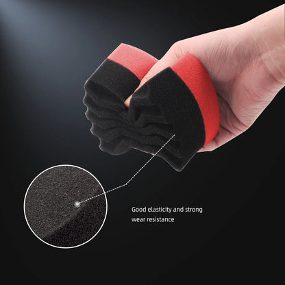 SPTA Wonder Wave Durafoam Spugna Applicatrice Sagomata Grande per Lucidatura Pneumatici e Lavaggio Auto