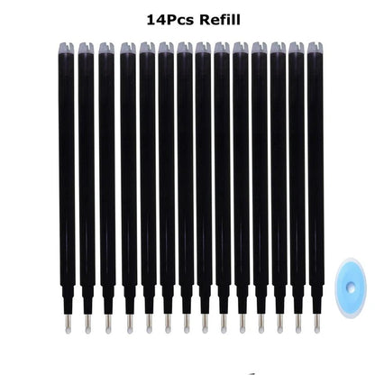 0.7mm Penna Cancellabile Magica Presse Penna Gel Set 8 Colori Cancellabile Asta di Ricarica Inchiostro Gel Cancelleria Penne Retrattili Maniglia Lavabile Asta