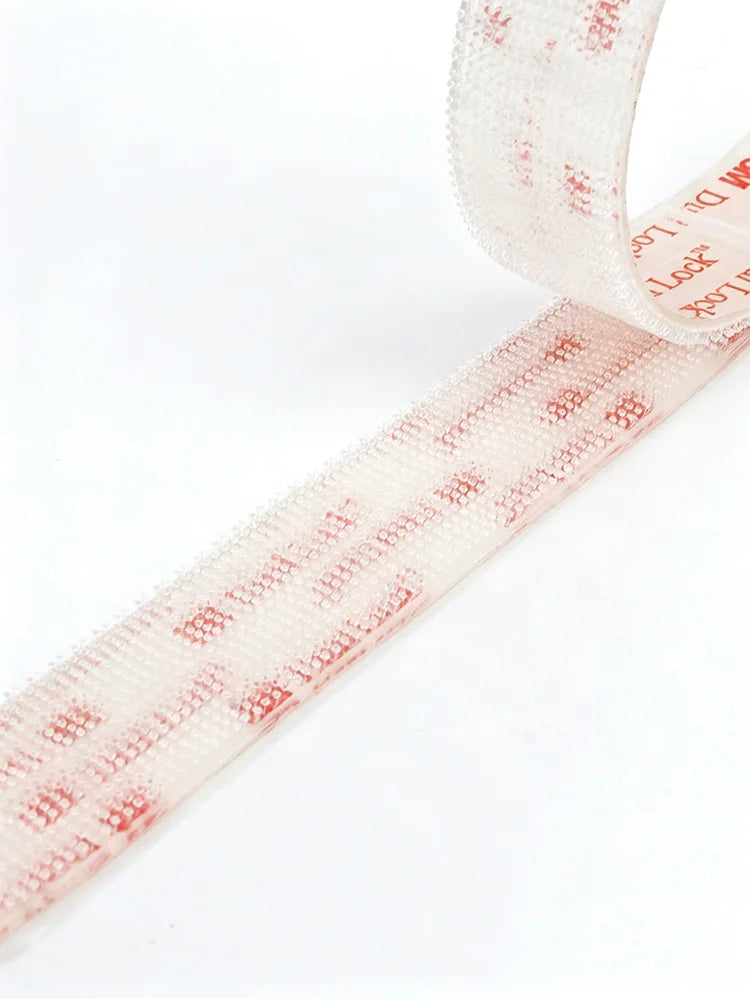 Nastri 3M Sj3560 con Fibbia a Testa di Fungo e Doppia Chiusura, Chiusura a Strappo Trasparente Multifunzionale, Forte Adesione, Senza Cuciture 5/10 Pezzi